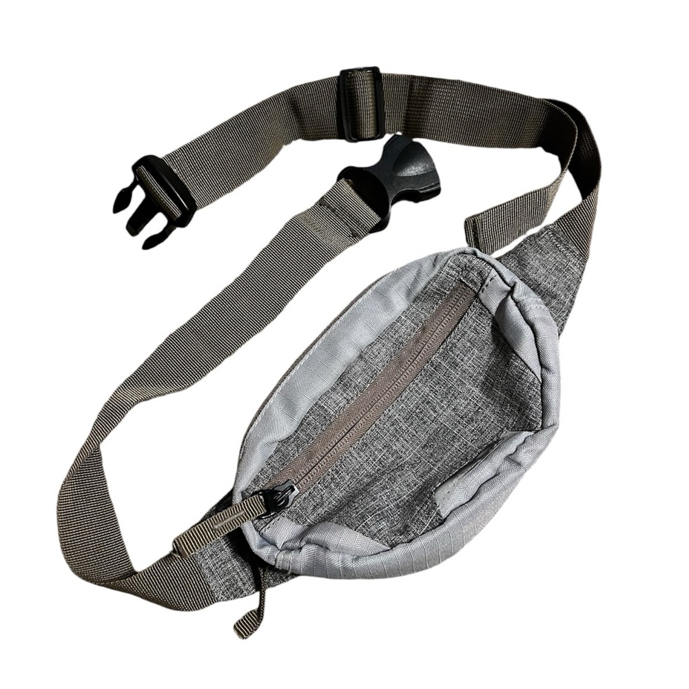 Fanny Pack for Around Waist with Two Zipper Pockets for Daily Wear or Outdoors